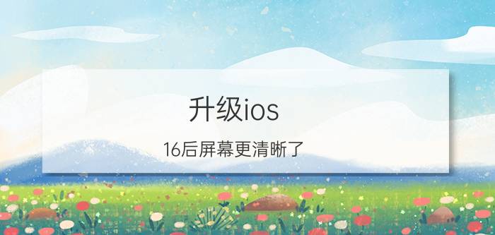 升级ios 16后屏幕更清晰了 苹果笔记本16g内存够用吗？